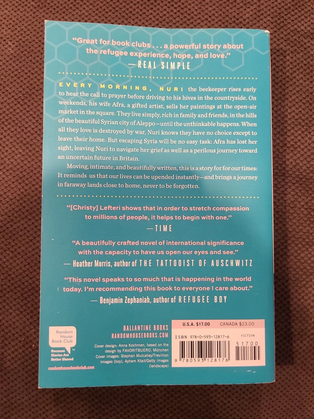 The Beekeeper of Aleppo by Christy Lefteri  Book